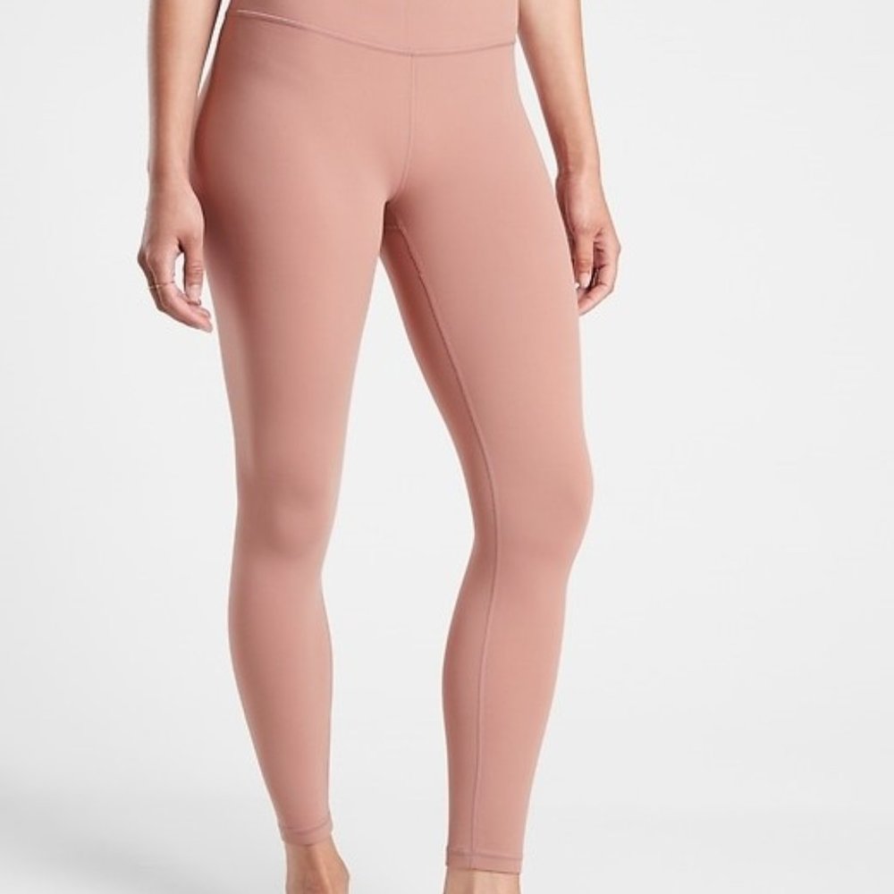 NEW ATHLETA Womens Size L Ultra High Rise Elation 7/8 Tight Palermo Pink